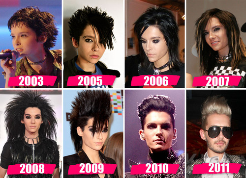 Bill Kaulitz - Bill Kaulitz' Frisuren im Wandel der Zeit Bill Kaulitz - Bill Kaulitz' Frisuren im Wandel der Zeit