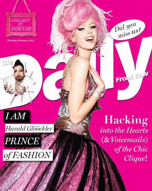 Harald Glööckler - Harald Glööckler ist jetzt auf dem US-Cover der "The Daily Row" zu sehen Harald Glööckler - Harald Glööckler ist jetzt auf dem US-Cover der "The Daily Row" zu sehen