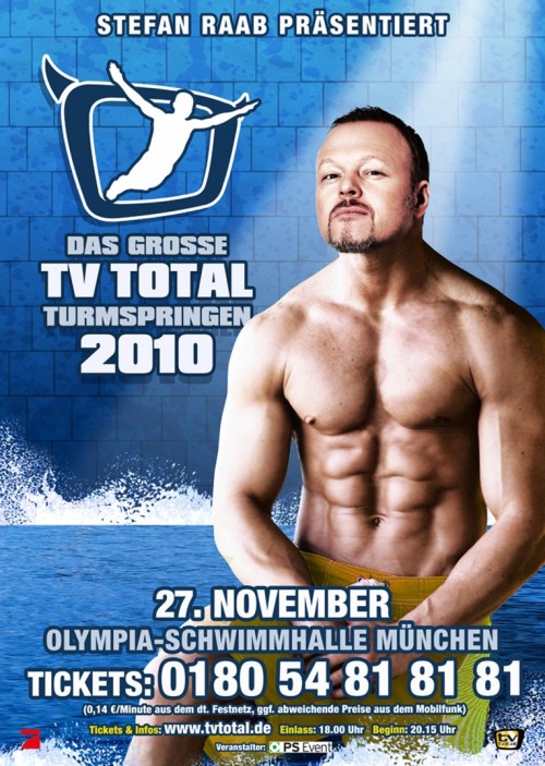 Heute findet das TV total Turmspringen statt Heute findet das TV total Turmspringen statt