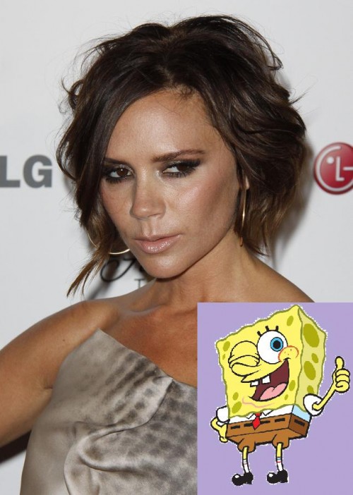 Victoria Beckham, David Hasselhoff, Johnny Depp, David Bowie - Victoria Beckham trifft auf SpongeBob