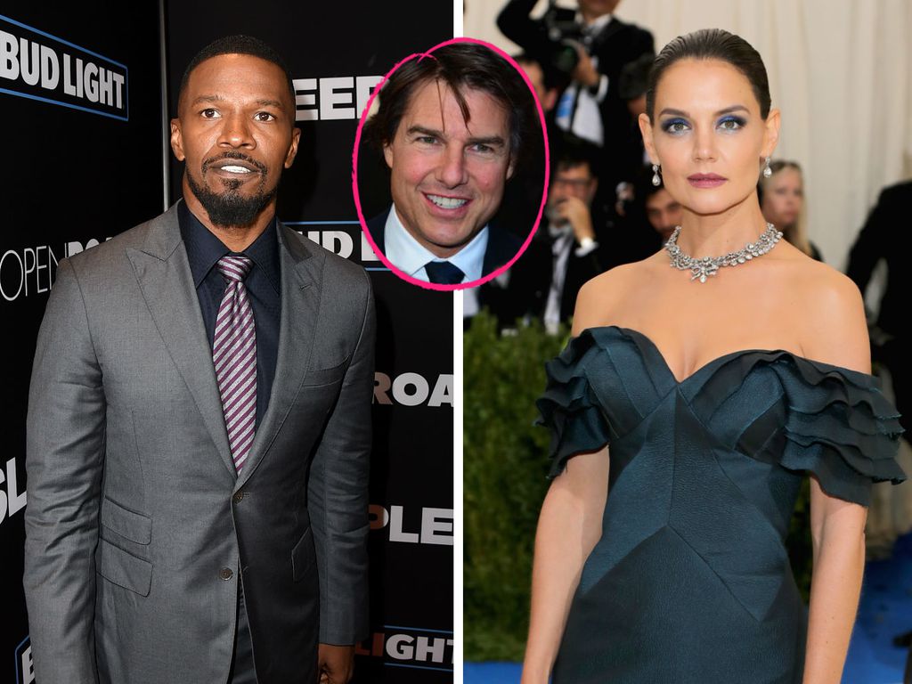 Turtel-Trip? Tom Cruise, Katie Holmes & Jamie Foxx in Paris