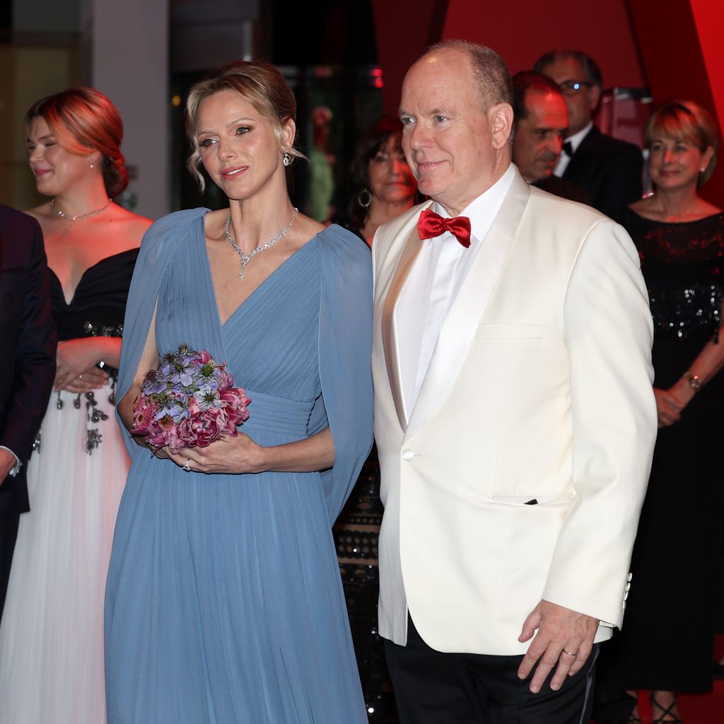 Marie Ducruet, Louis Ducruet, Camille Gottlieb, Fürstin Charlène und Fürst Albert II. von Monaco.