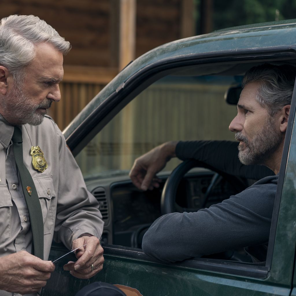 Sam Neill als Paul Souter und Eric Bana als Kyle Turner in "Untamed"
