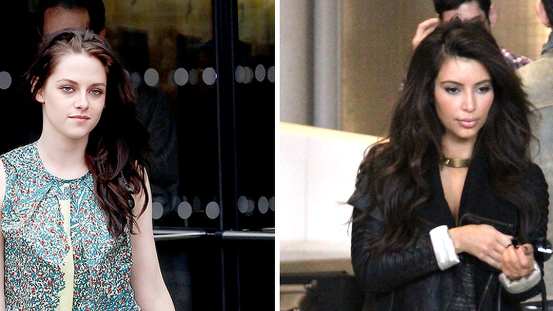 Kristen Stewart & Kim Kardashian in Open-Toe-Boots | Promiflash.de