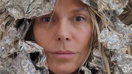 Sehr tiefe Einblicke: Heidi Klum im transparenten Oberteil
