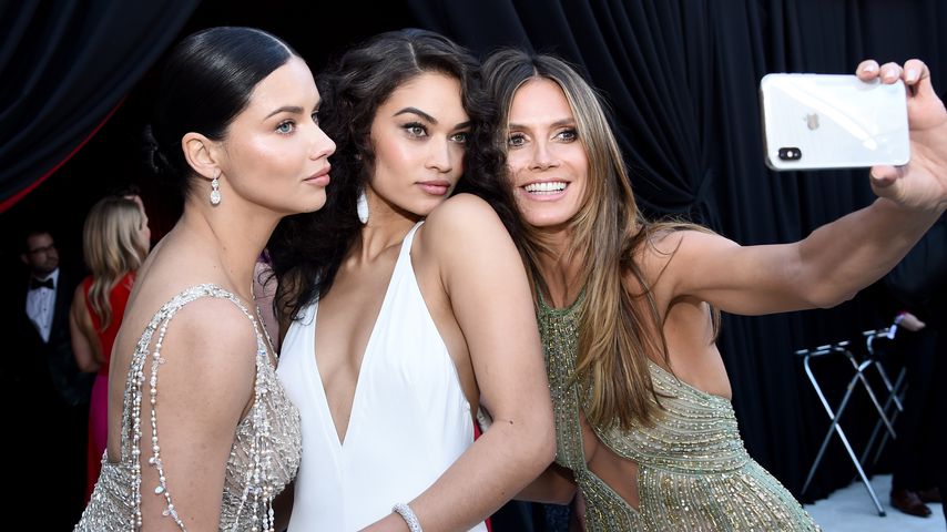 Adriana Lima, Shanina Shaik und Heidi Klum auf einer Oscar-Party in Hollywood