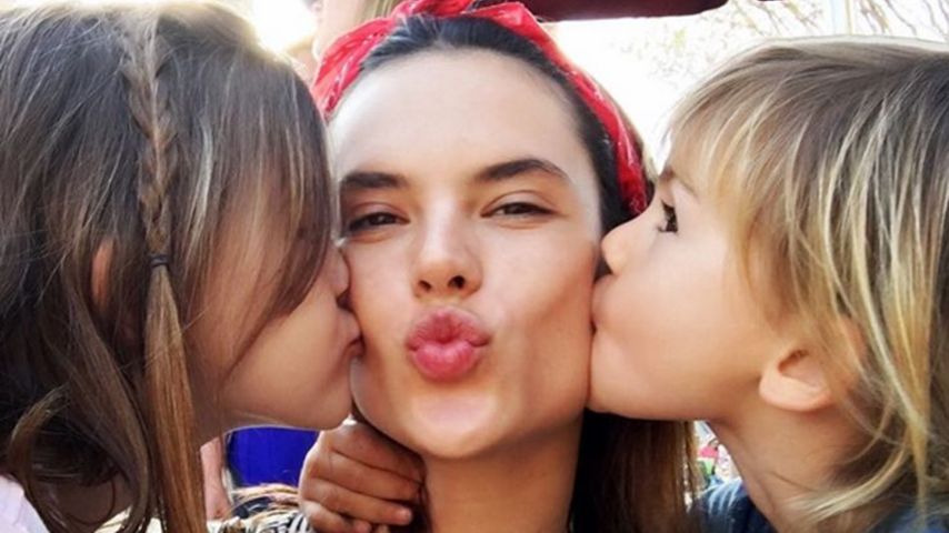 Alessandra Ambrosio mit ihren Kindern Anja und Noah