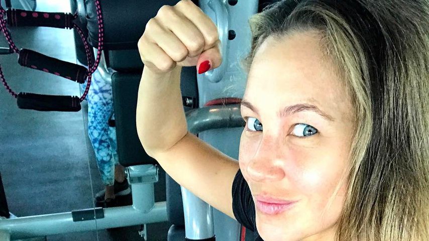 Zu früh? Alessandra Meyer-Wölden 3 Wochen nach Geburt im Gym