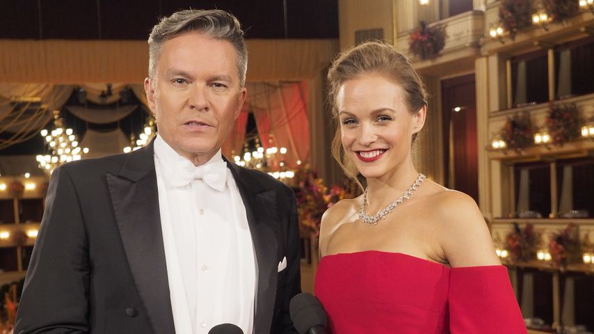 Alfons Haider und Mirjam Weichselbraun, Moderatoren des "Wiener Opernballs"