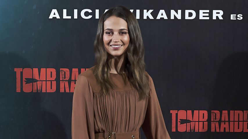 Alicia Vikander bei einem "Tomb Raider"-Fototermin in Madrid, Spanien