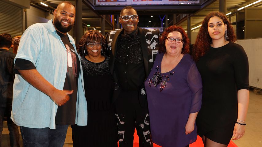Alphonso Williams mit Sohn Raphael, Schwester Michico, Ehefrau Manuela und Tochter Franziska