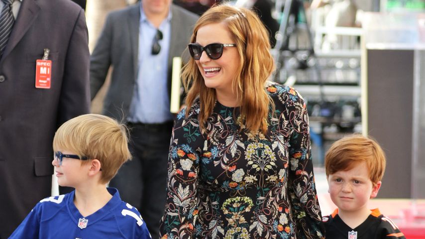 Amy Poehler mit ihren beiden Kindern