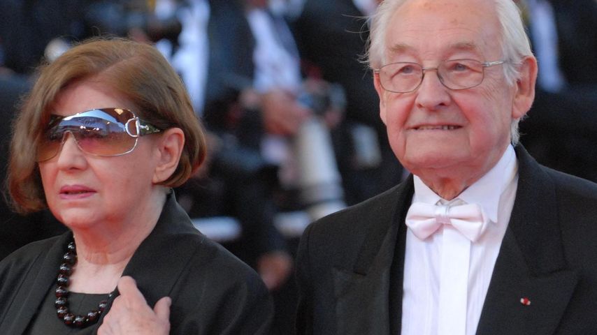 Andrzej Wajda mit seiner Frau bei den Oscars