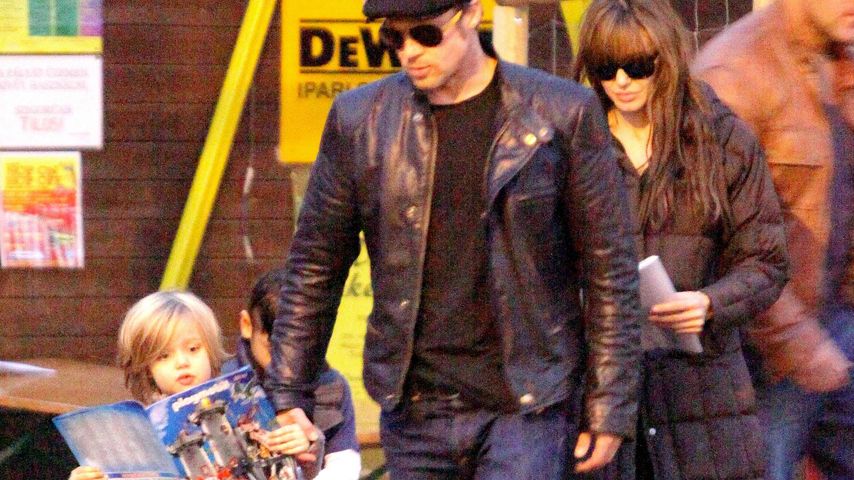 Brad Pitt und Angelina Jolie mit Shiloh