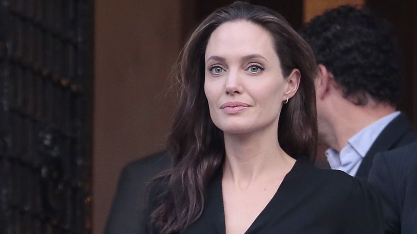 Angelina Jolie nach einem Treffen mit dem griechischen Premierminister Alexis Tsipras