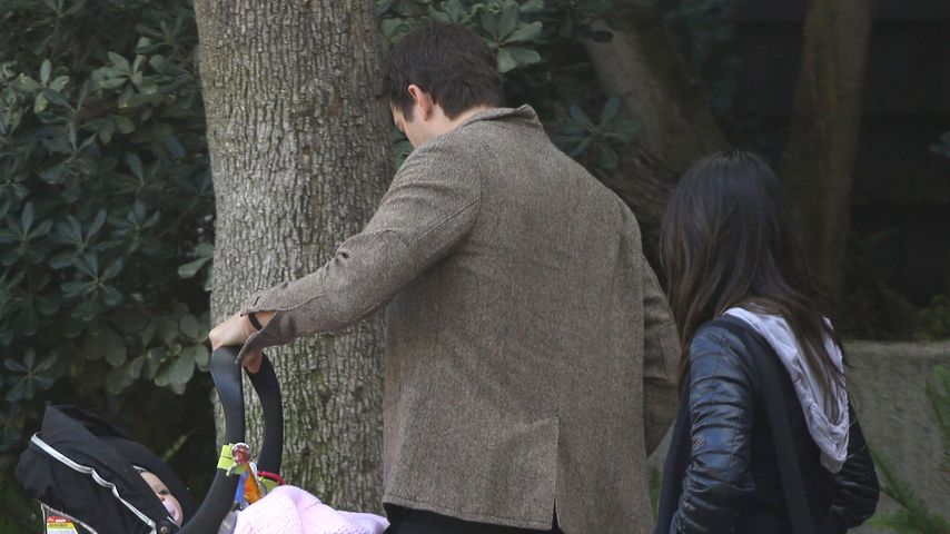 Mila Kunis, Ashton Kutcher und Wyatt Isabelle Kutcher