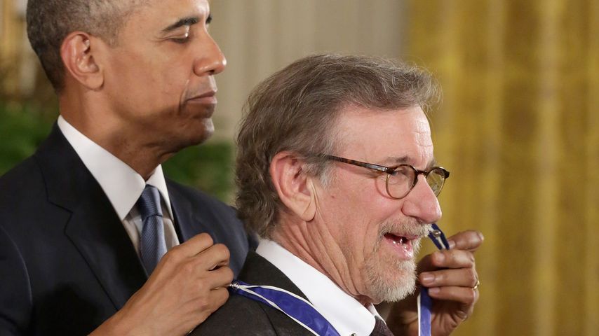 Barack Obama und Steven Spielberg bei der Verleihung der Freiheitsmedaille