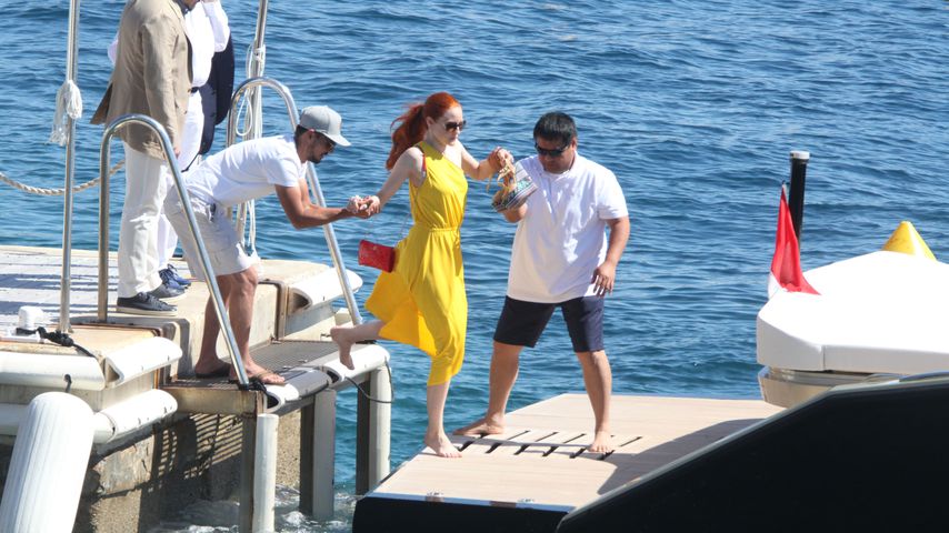 Barbara Meier und Klemens Hallmann in Cannes
