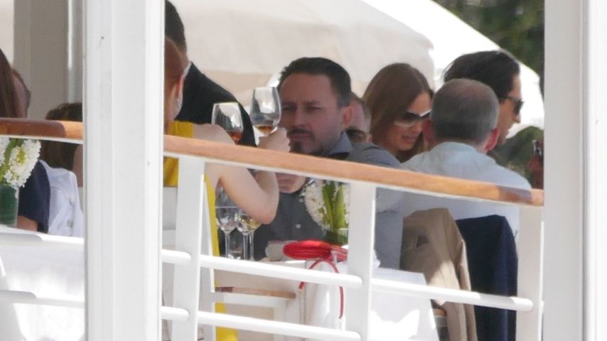 Barbara Meier und Klemens Hallmann im Eden Roc Restaurant in Cannes