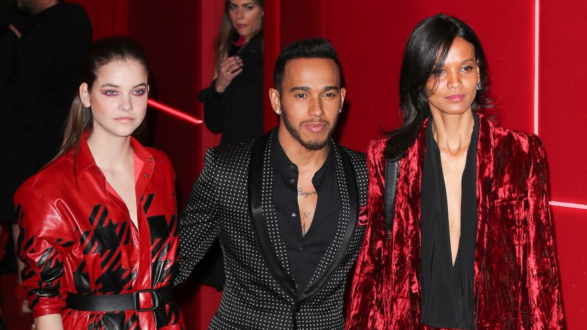 Barbara Palvin, Lewis Hamilton, Liya Kebede bei der Paris Fashion Week 2016