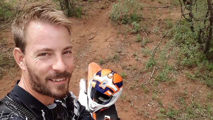 Bauer Gerald mit seinem Motorrad