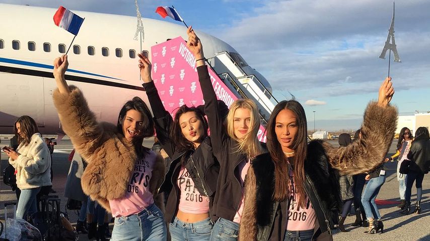 Victoria's Secret Models Kendall Jenner, Bella Hadid, Lily Donaldson und Joan Smalls