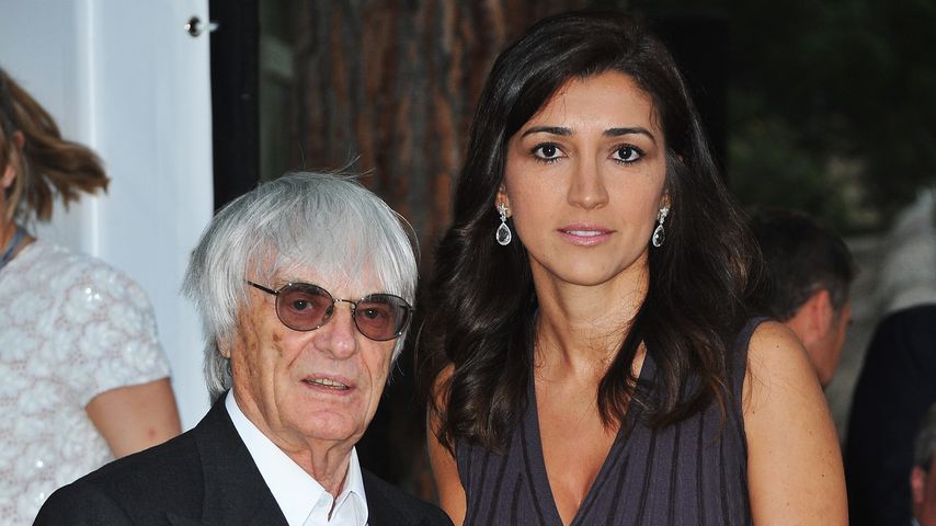 Bernie Ecclestone mit seiner Ehefrau Fabiana Flosi im Jahr 2012