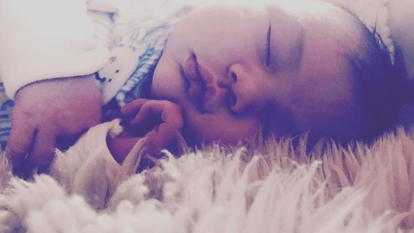 George Virigina Morgan mit Papa Jeffrey, Bruder Augustus und Mama Hilarie Burtan