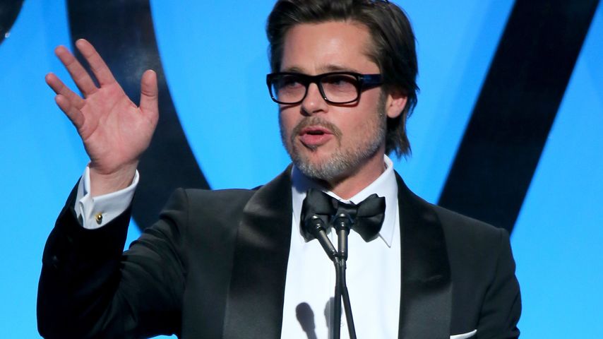 Brad Pitt bei einer Rede
