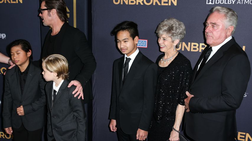 Brad Pitt, Shiloh Jolie-Pitt, Pax Thien Jolie-Pitt und Maddox Jolie-Pitt
