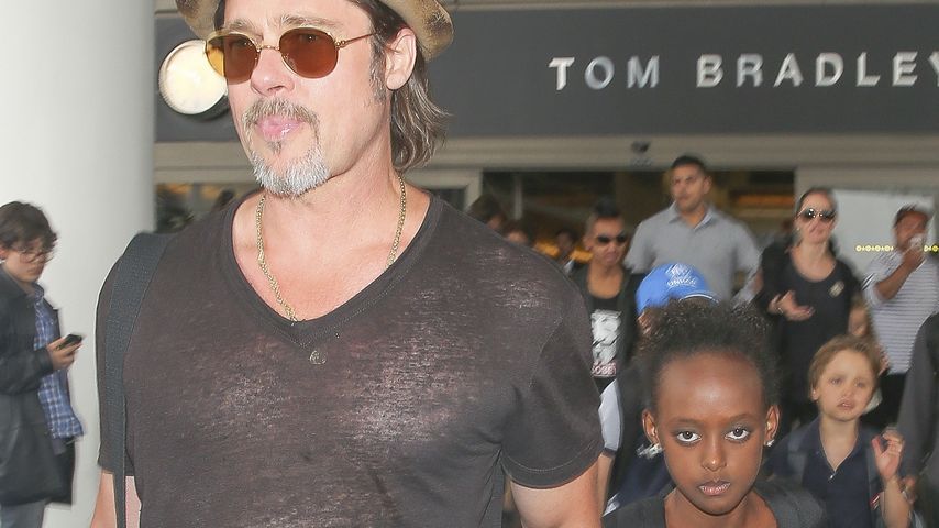 Brad Pitt und Zahara Marley Jolie-Pitt