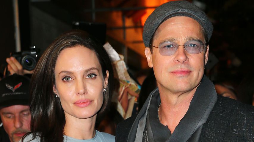 Brad Pitt und Angelina Jolie bei einem Auftritt in NYC in 2015