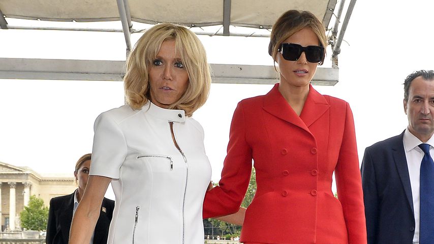 Brigitte Macron und Melania Trump