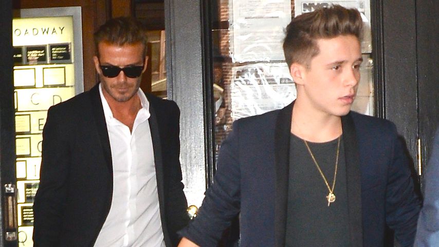 David Beckham und Brooklyn Beckham