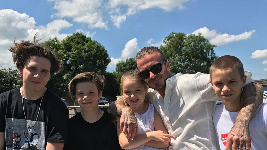 Brooklyn, Cruz, Harper, David und Romeo Beckham