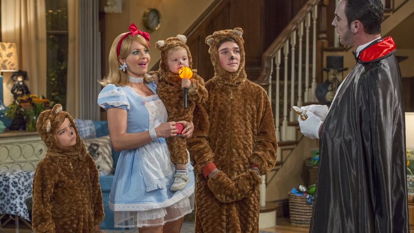 Candace Cameron Bure als D.J. Tanner-Fuller mit ihren Söhnen