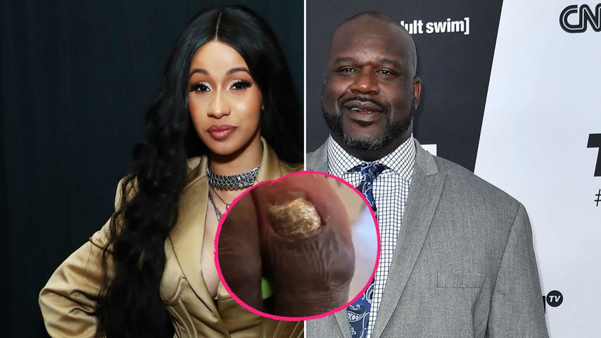 Glitzer-Horror: Cardi B inspiriert Shaq zur Ekel-Pediküre!