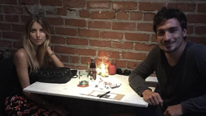 Cathy und Mats Hummels beim Candlelight-Dinner