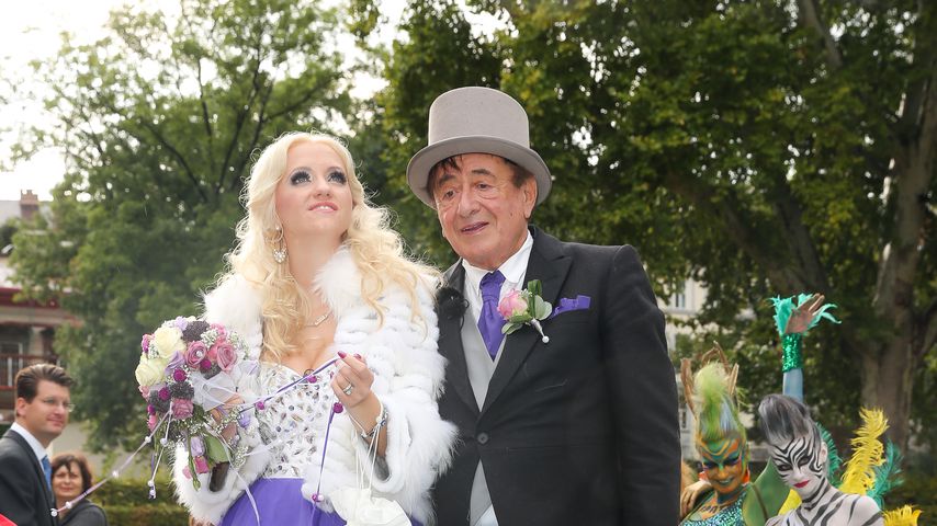 Cathy und Richard Lugner während ihrer Hochzeit 2014 in Wien