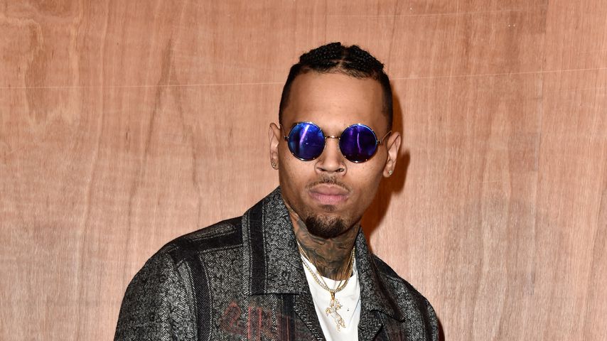 Rapper Chris Brown während der "Paris Fashion Week" 2016