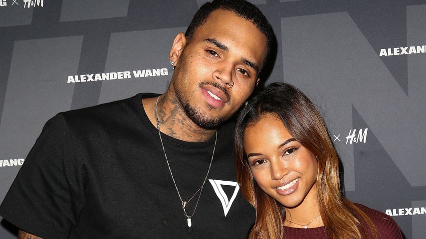 Chris Brown und Karrueche Tran bei einer H&M-Party