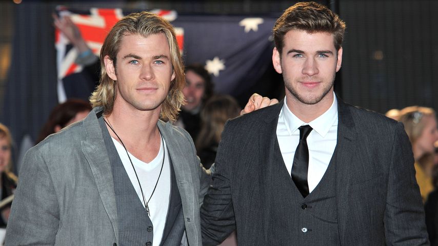 Chris Hemsworth und Liam Hemsworth bei "THe Hunger Games"-Premiere in London