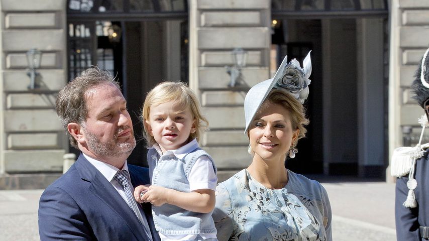 Chris O'Neill und Prinzessin Madeleine von Schweden mit ihren Kindern bei Victorias Geburtstagsfeier