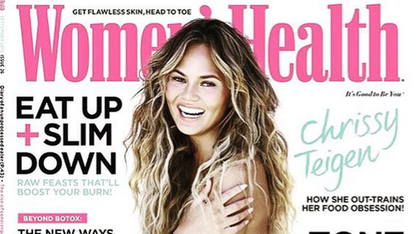 Chrissy Teigen als Covergirl für Women's Health UK September 2015