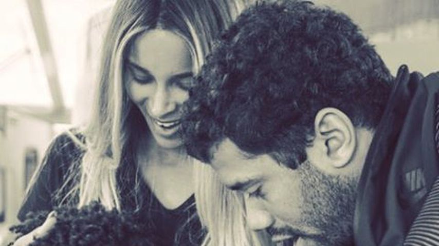 Ciara mit ihrem Sohn Future Zahir und ihrem Mann Russel Wilson 2017