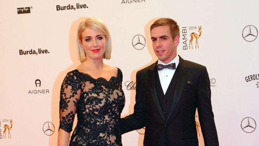 Philipp Lahm und Claudia Lahm bei der Bambi Verleihung 2014