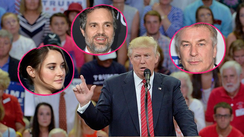 Donald Trump und Shailene Woodley, Mark Ruffalo & Alec Baldwin