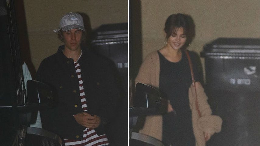 Justin Bieber und Selena Gomez nach einem Gottesdienst in Los Angeles