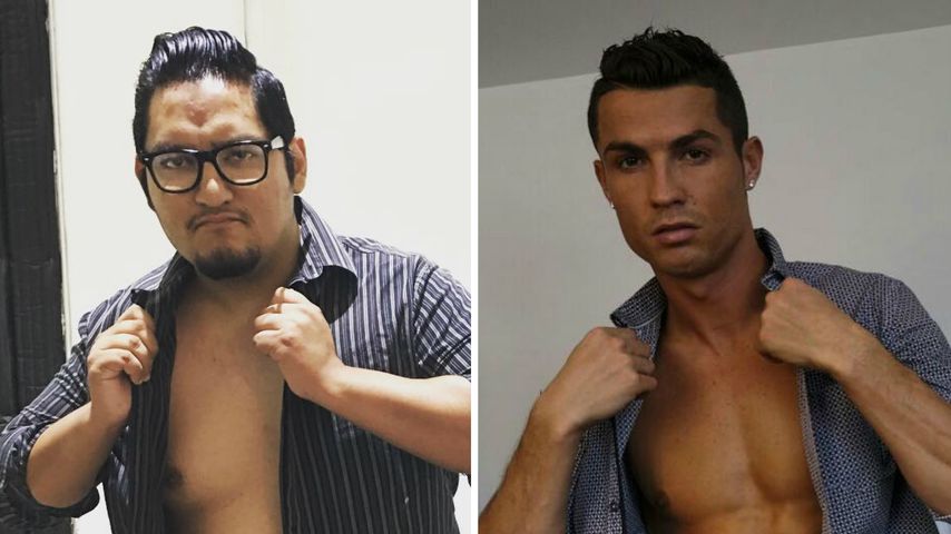 Wie sein Idol: Dieser Normalo macht auf Cristiano Ronaldo!