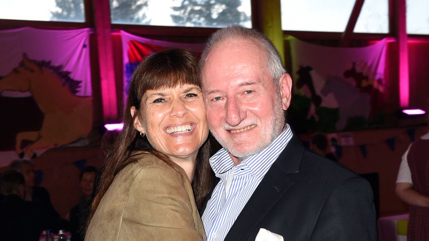 Corinna Binzer und Sepp Schauer beim Tabaluga Golf Cup 2015
